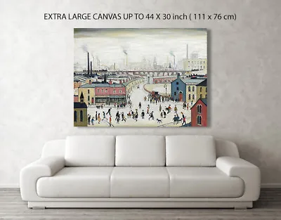 £90 • Buy LS Lowry Stockport Viaduct  Canvas Box Picture Art Photo Print A4, A3, A2, A1 