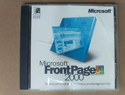 Microsoft FrontPage 2000 Upgrade Install CD With Product Key • $18.90