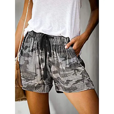 £8.89 • Buy Womens High Waist Casual Loose Hot Pants Ladies Summer Beach Shorts Plus Size UK