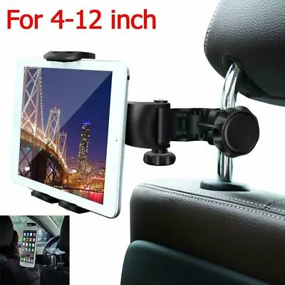 360° Car Back Seat Headrest Mount Tablet Holder For 4-12” Universal IPad Phone • £7.49