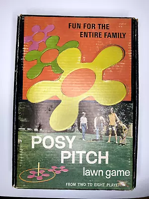 Vintage 1970'S Posy Pitch Lawn Game In Original Box Very Clean Condition NICE • $42