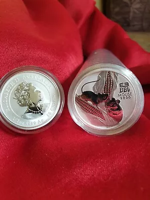 🔥2020🔥Australian Lunar Year Of The Mouse 1/2oz Perth Mint Silver  • $65.21