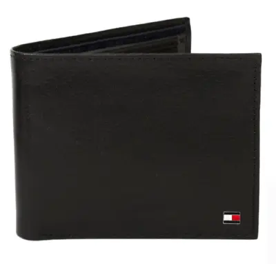 £19.48 • Buy Tommy Hilfiger Mens Premium Leather Flip Rfid Bifold Wallet Limited Offer Sale