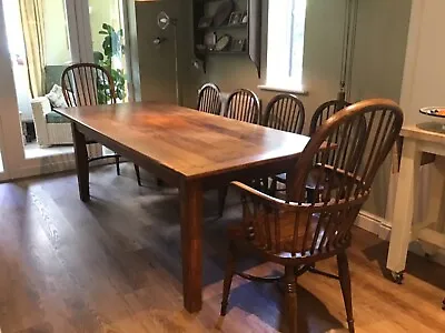 Beautiful Solid English Oak Farmhouse Dinning Tables 8 Seater Or 10 Seater • £450