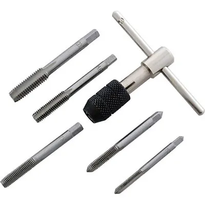 TAP WRENCH & CHUCK SET METRIC M5 M6 M7 M8 M10 And Die - 6 Piece NEW • £7.95