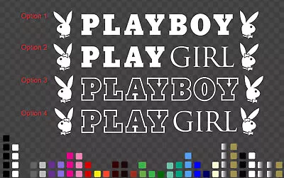 Playboy Bunny Sticker Vinyl Decal Playgirl Drippy Car Windshield Banner Helmet • $6.99