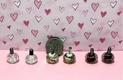 Dollhouse Miniature Perfume Bottles - Glass  Bottles -1:12/1:6- Choice Of Pair • $3.99