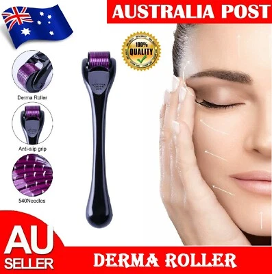 $16.99 • Buy 540 Titanium Microneedle Derma Roller Micro Needle Skin Care For Hair Loss Beard