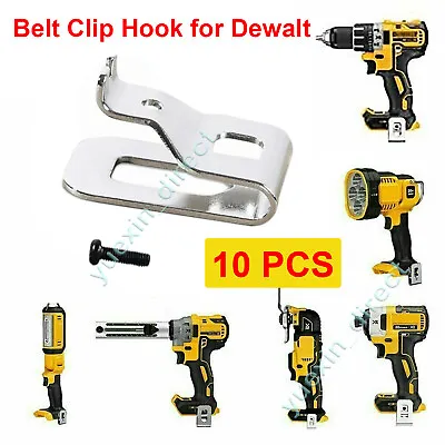 10Packs Replacement Drill Belt Clip Hook Holder For Dewalt 20V Max Tools W/Screw • $12.29