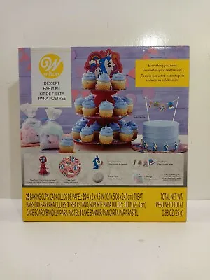 £4.84 • Buy Wilton Dessert Party Kit Treat Stand, Cake Board, Baking Cups, Cake Banner&More