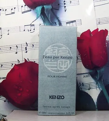 L'Eau Par Kenzo Pour Homme After Shave Lotion 3.4 FL. OZ. Sealed Box. Vintage. • $119.99