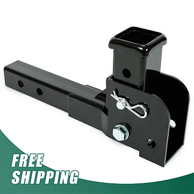 Folding 2  Trailer Hitch Mount Shank Adapter Receiver Cargo Wheelchair Carrier • $28.40