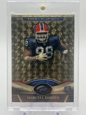 Marcell Dareus Rookie Gold Vinyl Auto 1/1 2011 Topps Platinum • $508.88