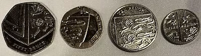 3 Lions Coins 50p 20p 10p 5p Set • £8