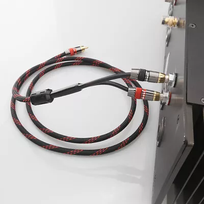 OFC Pure Copper Y Splitter HIFI RCA To Dual RCA Subwoofer Audio Splitter Cable • $15.40