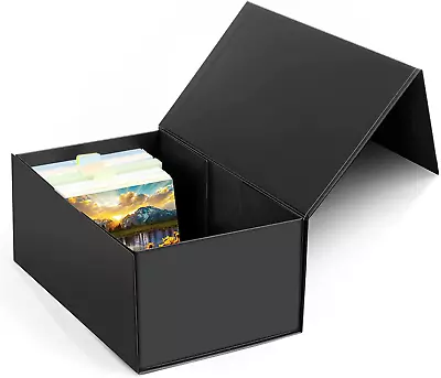 4X6 Index Card Holder Index Card Storage Box 4 X 6 Inches Fits 1200 Flash Card • $15.10
