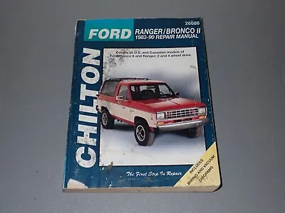 Chilton Ford Ranger Bronco II 1983-90 Repair Manual #26686 • $8.50