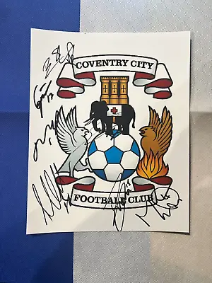 Coventry City - Hand Signed A4 Sheet - Vgc • £8.99