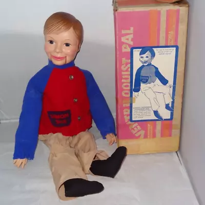 Vintage 1973 Horsman Simon Sez 30  Professional Ventriloquist Pal Doll W/ Box • $89.99