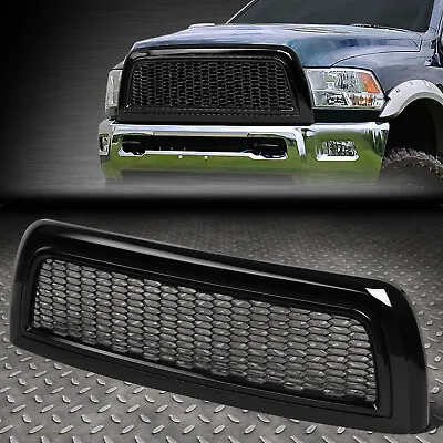 $98.56 • Buy [honeycomb Mesh]for 10-18 Dodge Ram 2500 3500 Glossy Black Front Bumper Grille