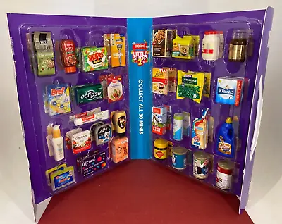 Coles ☆ Little Shop 2 ☆Mixed Mini Grocery Collectibles Full Set & Collector Case • £21.71