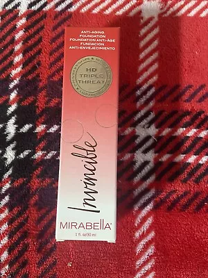 *New* Mirabella Invincible Anti-Aging HD Liquid Foundation 0 Porcelain 1 Fl. Oz • $15.99