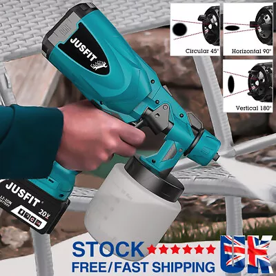 Cordless Paint Sprayer Electric Spray Gun Fence Wall Airless For Makita Battery • £35.77