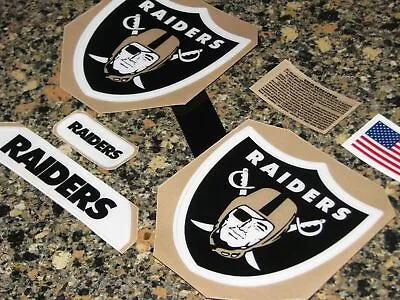 LAS VEGAS OAKLAND RAIDERS Football Helmet Decal Set FULL Size 3M 20MIL • $28.99