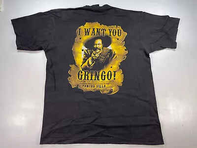 Pancho Villa Fight In The Mexican Revolution I Want You Black Large Shirt Wanted • $20.50