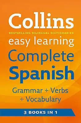 Easy Learning Complete Spanish Grammar Verbs And Vocabulary (3 Books In 1)... • £1.50