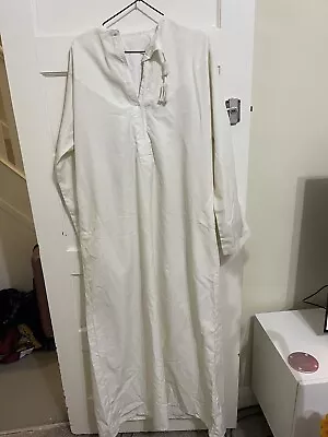 Dubai Men Jalabiya Thobe Khaliji Style Jubba Omani Dishdasha Kandora Thawb 56 • £10