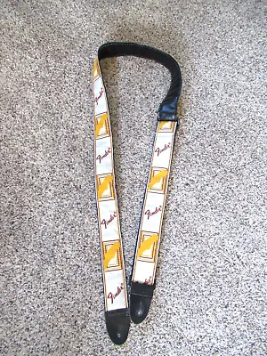 Neat Vintage Retro 1980’s Fender Monogram Logo Guitar Or Bass Strap • $34.99