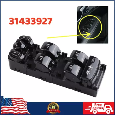 31433927 For 2016-2018 Volvo Xc90 2.0 Front Left Driver Side Power Window Switch • $37.99