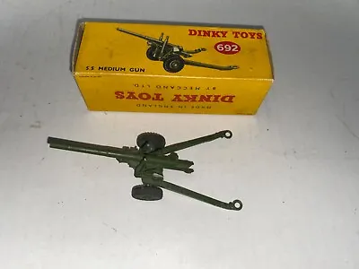 Vintage Diecast Cannon Dinky Toys 55 Medium Gun • $14.99