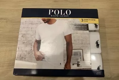 XL Polo Ralph Lauren Men's Classic Fit Tee T-Shirt White 3-Pack • $42