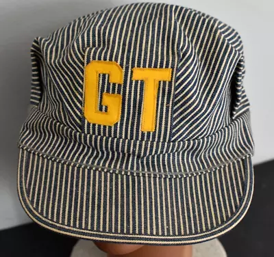 Vintage Georgia Tech  Engineer  Style Striped Hat Yellow Jackets  Rare • $44.99