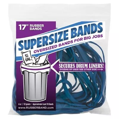Rubber 08995 SuperSize Bands 17  Blue Large Heavy Duty Latex Rubber Bands (4... • $10.08