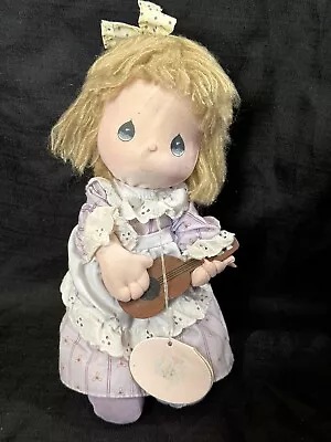 1989 Precious Moments 10  Music Box Doll I'd Like To Teach The World To Sing VTG • $15.90