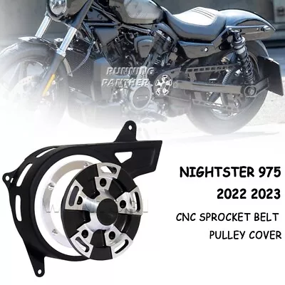$123 • Buy Nightster 975 RH975S Sprocket Belt Pulley Cover Chain Protector Cover 2022 2023