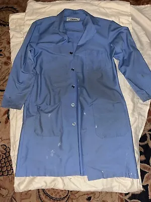 Vintage Wrangler Uniforms Lab Coat Jacket Size 44 RG Work Smock • $29.99
