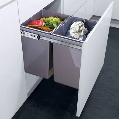 30L/40L Waste Bin Kitchen Under Counter Sink Recycling Separation Containers • £62.95