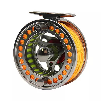  3/4 5/6 7/8 9/10WT Fly Reel Fly Line Combo CNC Machined Fly Fishing Reel Combo • $39.94