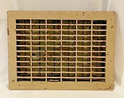 Antique Vintage Grate Duct Vent Heater Architectural Salvage 10X14 AS-IS 🍒 • $37.69