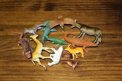 Batch Of Toy Animal Miniatures Plastic Vintage Nature Wildlife Project • $4.76