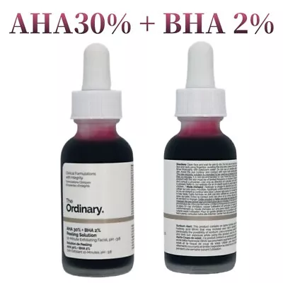 [THE ORDINARY] AHA 30%+BHA 2% Peeling Solution 30ml-Clears Blemishes & Pores • $16