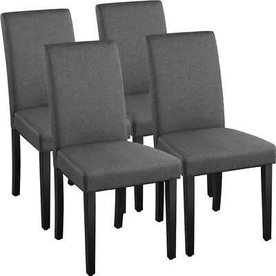 Dining Chairs Set Of 4 Fabric Upholstered Kitchen Chairs For Dining Room Kitchen • £119.98