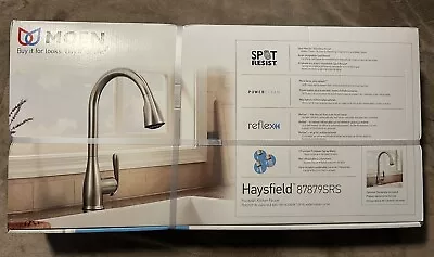 NEW SEALED Moen 87879SRS Haysfield Spot Resist 1-Handle Pulldown Faucet  • $129.99