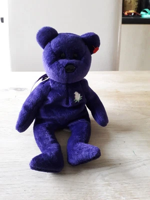 £6.99 • Buy Ty Beanie Babies Princess Diana Bear Purple 1977