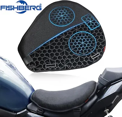 Motorcycle 3D Comfort Gel Seat Cushion Pad Cover Pressure Relief Shockproof  • $24.99
