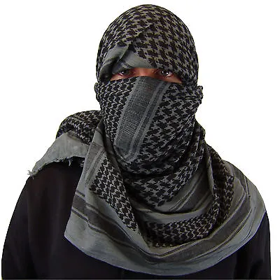 Military Army Shemagh Tactical Desert Keffiyeh Scarf 100% Cotton Scarves Roman  • $10.99